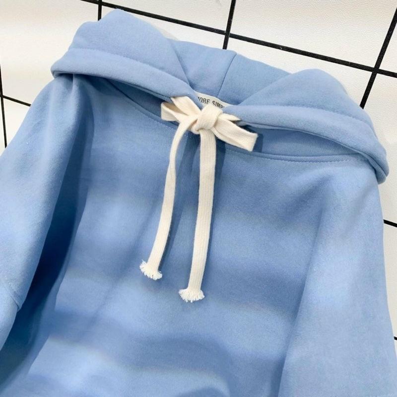 Áo Hoodie Trơn BASIC Form Rộng Vải Nỉ Cotton Lót Bông Unisex Ulzzang