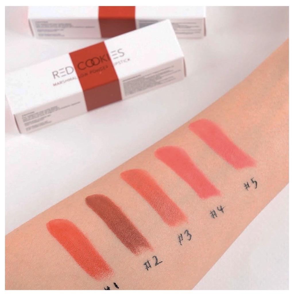 Son Lì Marshmallow Powder Lipstick- Red Cookies