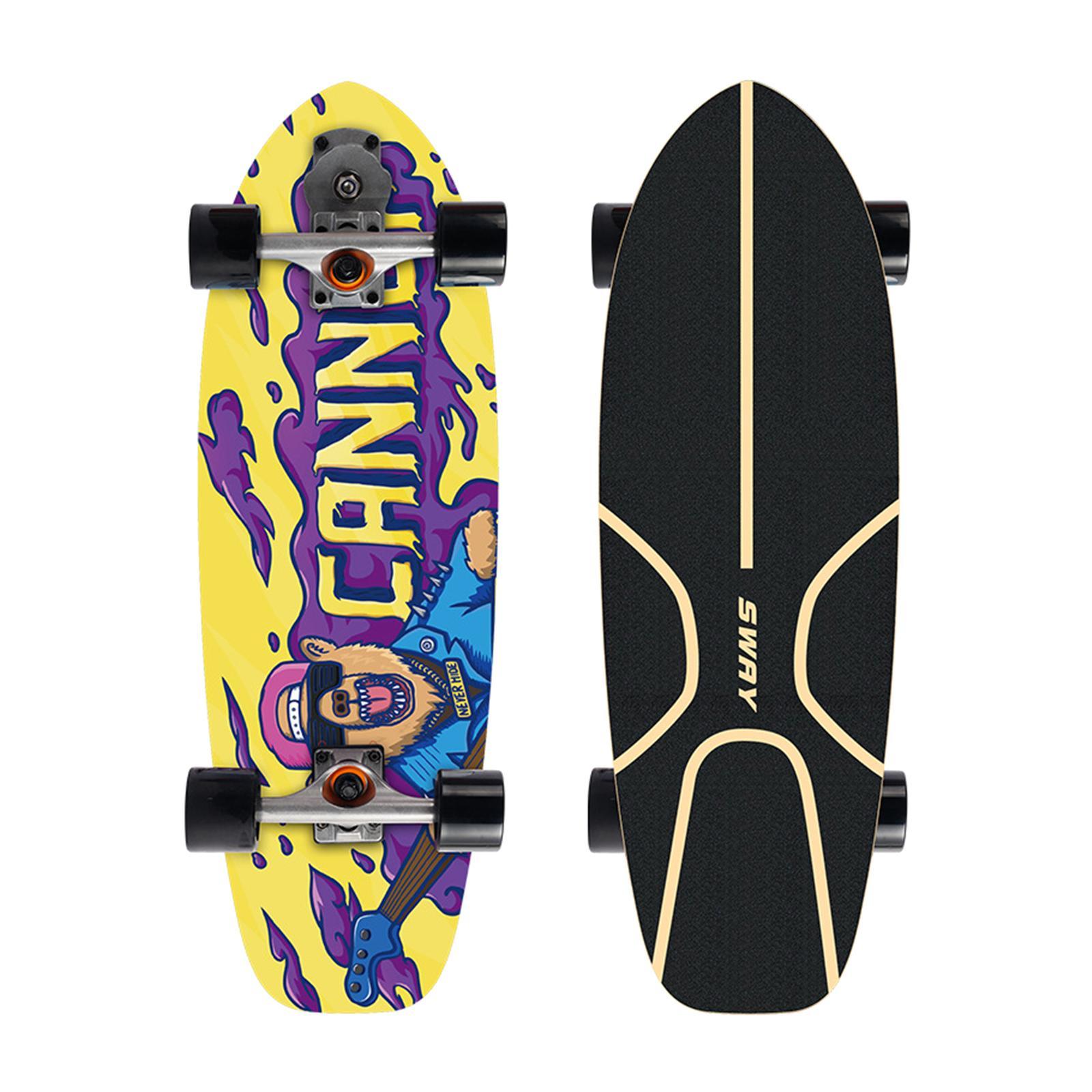 Skateboard Kids Youth Teens Surfing Starter Skate  Longboard