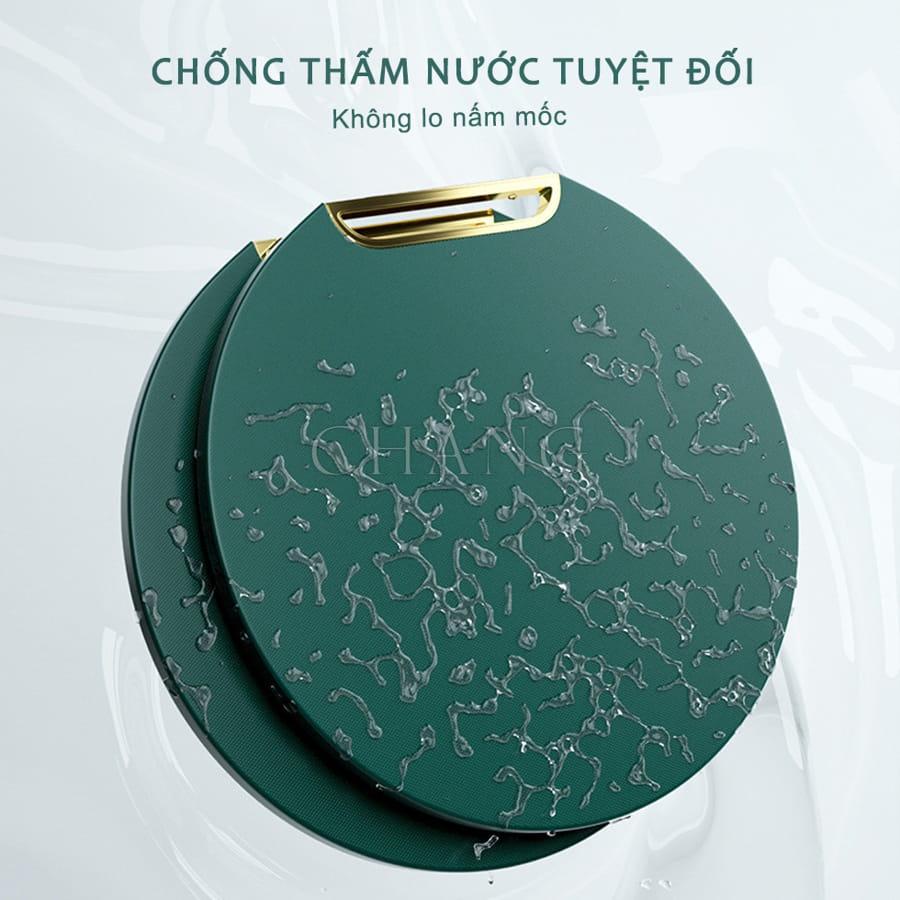 Thớt Nhựa PE Đa Năng Chống Nấm Mốc Kháng Khuẩn, Vệ Sinh Dễ Dàng - Thớt Tròn Đường Kính 33cm