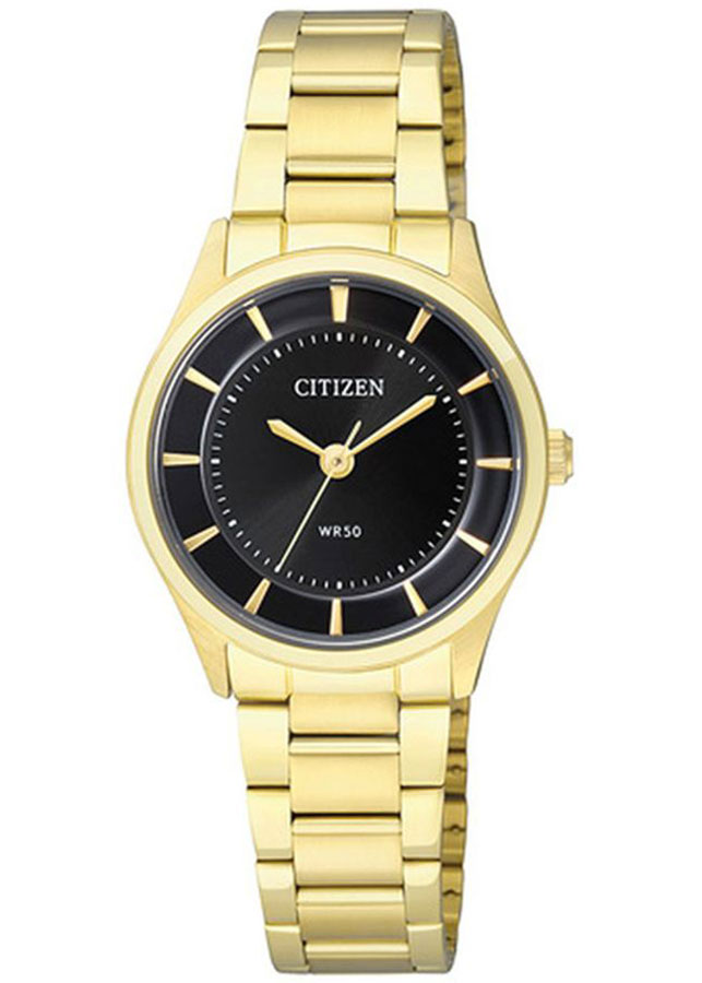 Đồng Hồ Nữ Citizen Dây Thép Không Gỉ ER0202-53E - Mặt Đen