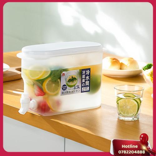 Bình Đựng Nước Có Vòi 3.5L Bình Nhựa Cao Cấp Để Tủ Lạnh Thông Minh - Miễn Phí Vận Chuyển