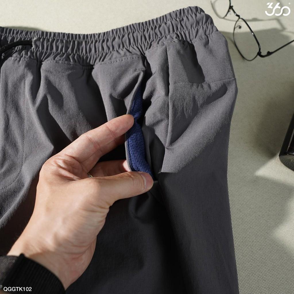 Sale Quần jogger vải nam 360 BOUTIQUE quần vải nam bó gấu thời trang - QGGTK102