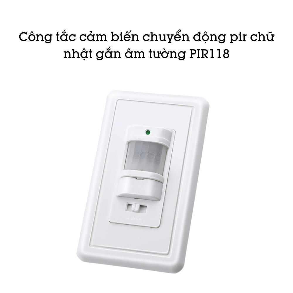 Công tắc cảm biến cầu thang âm tường PIR118