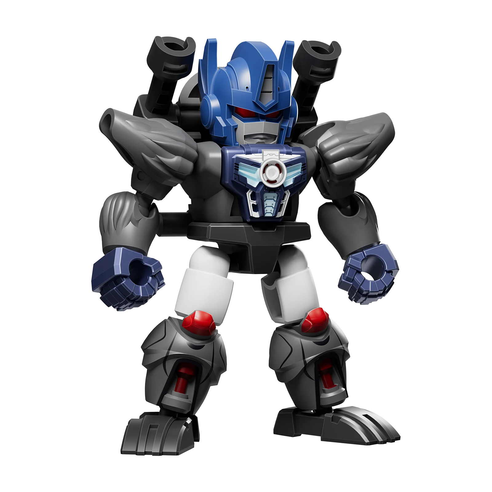 Đồ Chơi Blindbox Lắp Ráp Mô Hình Transformers - Defender Version 06 - Brutal Fang - Blokees ET56