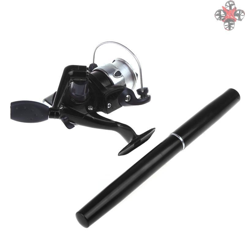 Cần Câu Cá Mini Dạng Bút Bằng Nhôm + Máy Câu
