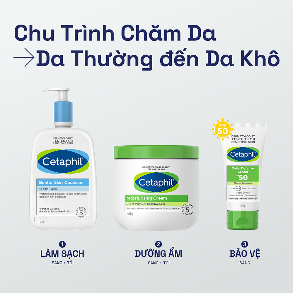 Combo 2 Gel chống nắng dịu lành cho da nhạy cảm Cetaphil Sun SPF 50+ Light Gel