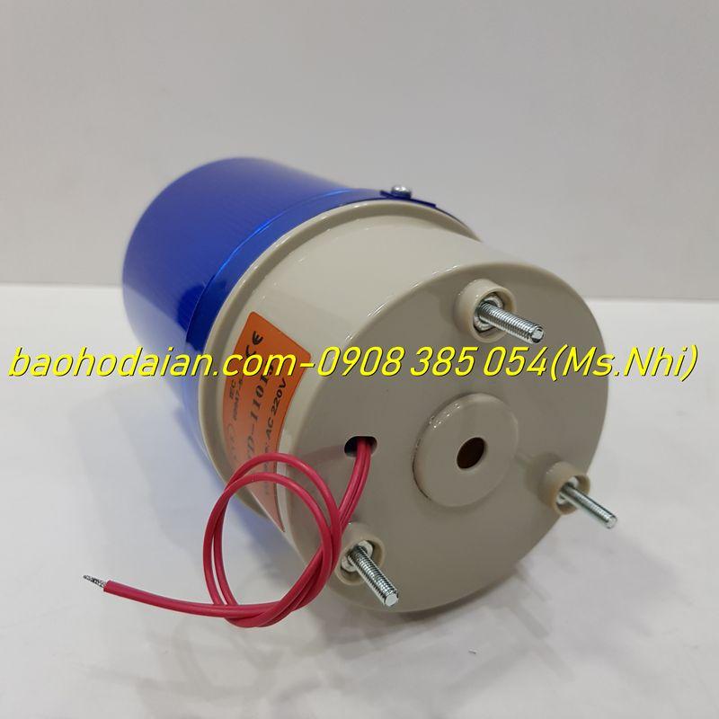 Đèn Xoay Báo Hiệu Có Còi Hú KTD 220V - 1101J- Hình thật, có sẵn