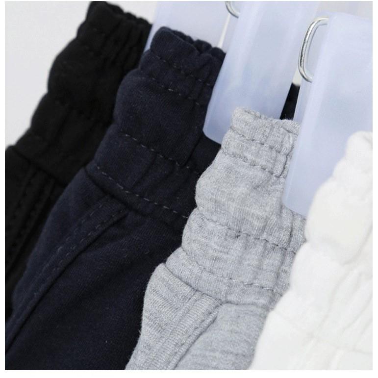 Quần cộc, quần short nữ Xám và Đen đơn giản chất nỉ da cá siêu mát