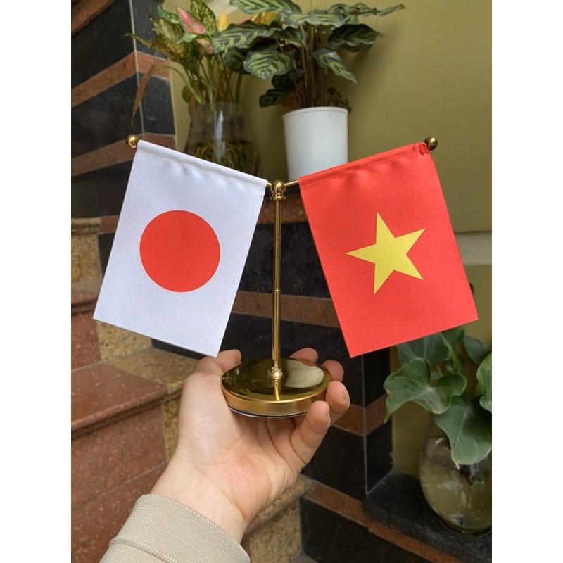 Cờ mini trang trí xe hơi việt nhật