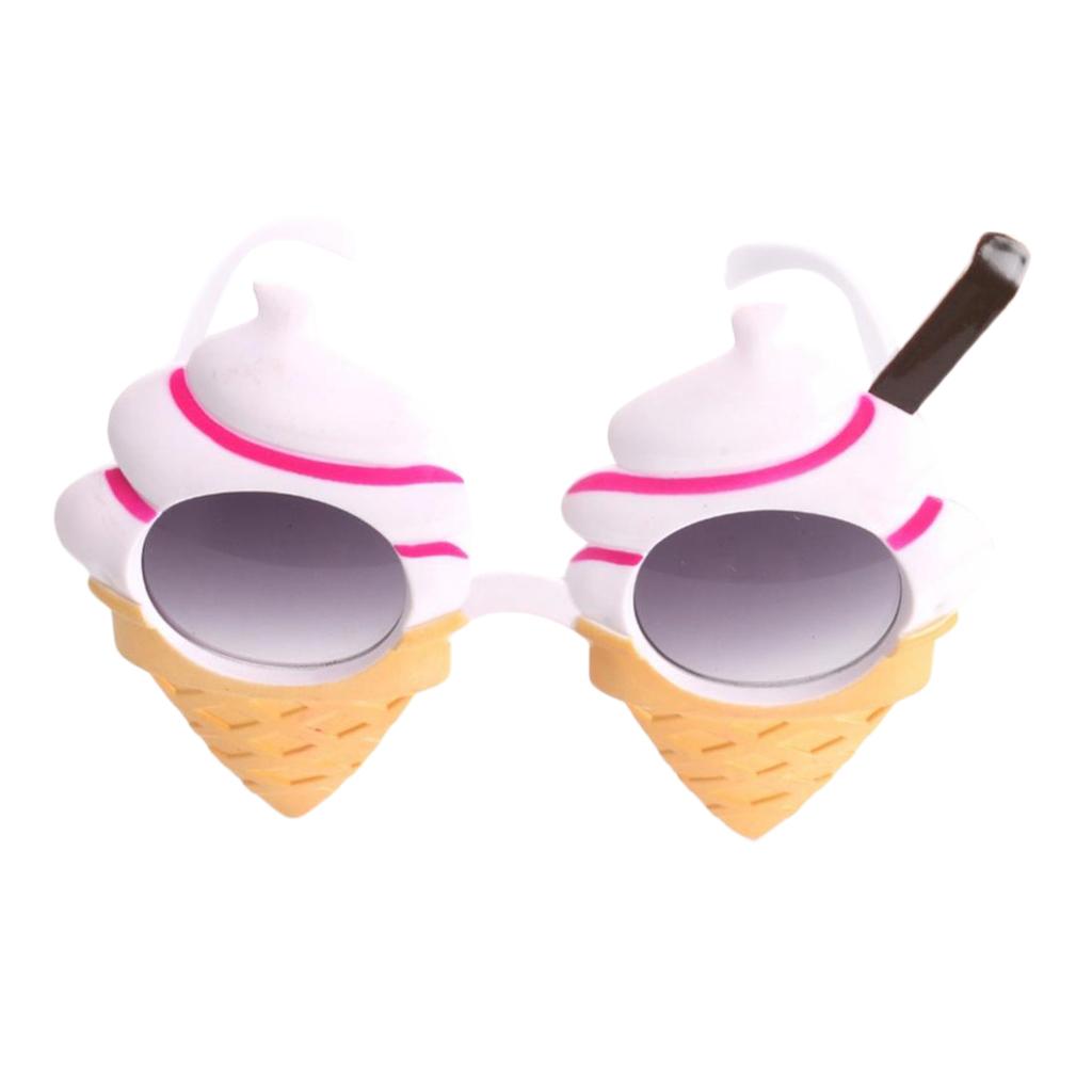 Funny Party Sunglasses Ice Cream Cone Shaped Glasses Costume Photo Prop