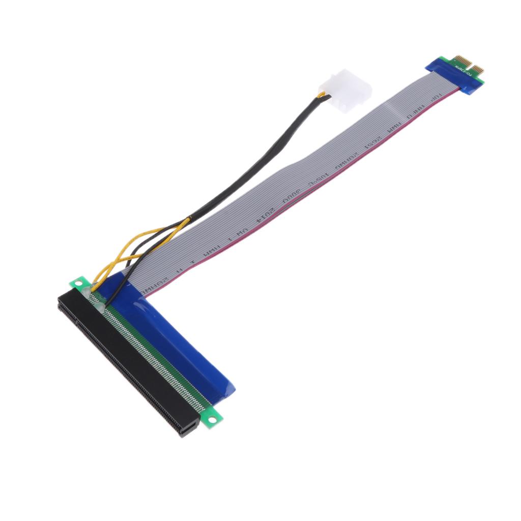 Pcie 1x to 16x Riser Mining Card Adapter Extender Flexible Extension Cable