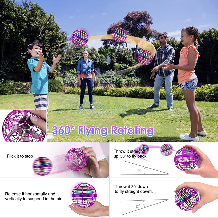 Flynova Pro Đồ Chơi Bóng Bay UfO Cây Đũa Thần Cầm Tay Điều Khiển Từ Xa Máy Bay Không Người Lái Mini Đồ Chơi Xoay Led Cho Trẻ Em Quà Tặng Máy Bay Trực Thăng Điều Khiển Từ Xa