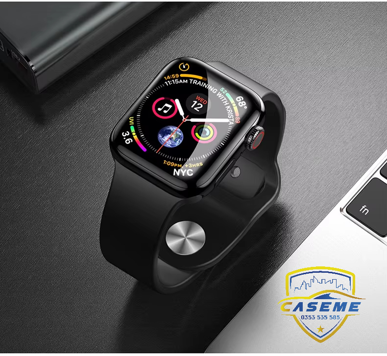 Miếng dán màn cho Apple Watch 44mm / 40mm / 42mm / 38mm cường lực dẻo Full viền 5D, chống xước, chống sốc cao cấp - Hàng nhập khẩu