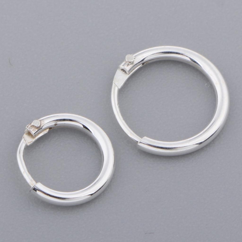 4 Pack South Korea Jewelry Earrings Lovers Small Hoop Circle Ear Ring Huggie Earrings For Women Men And Rings Earrings 8mm/10mm Hoop Earrings