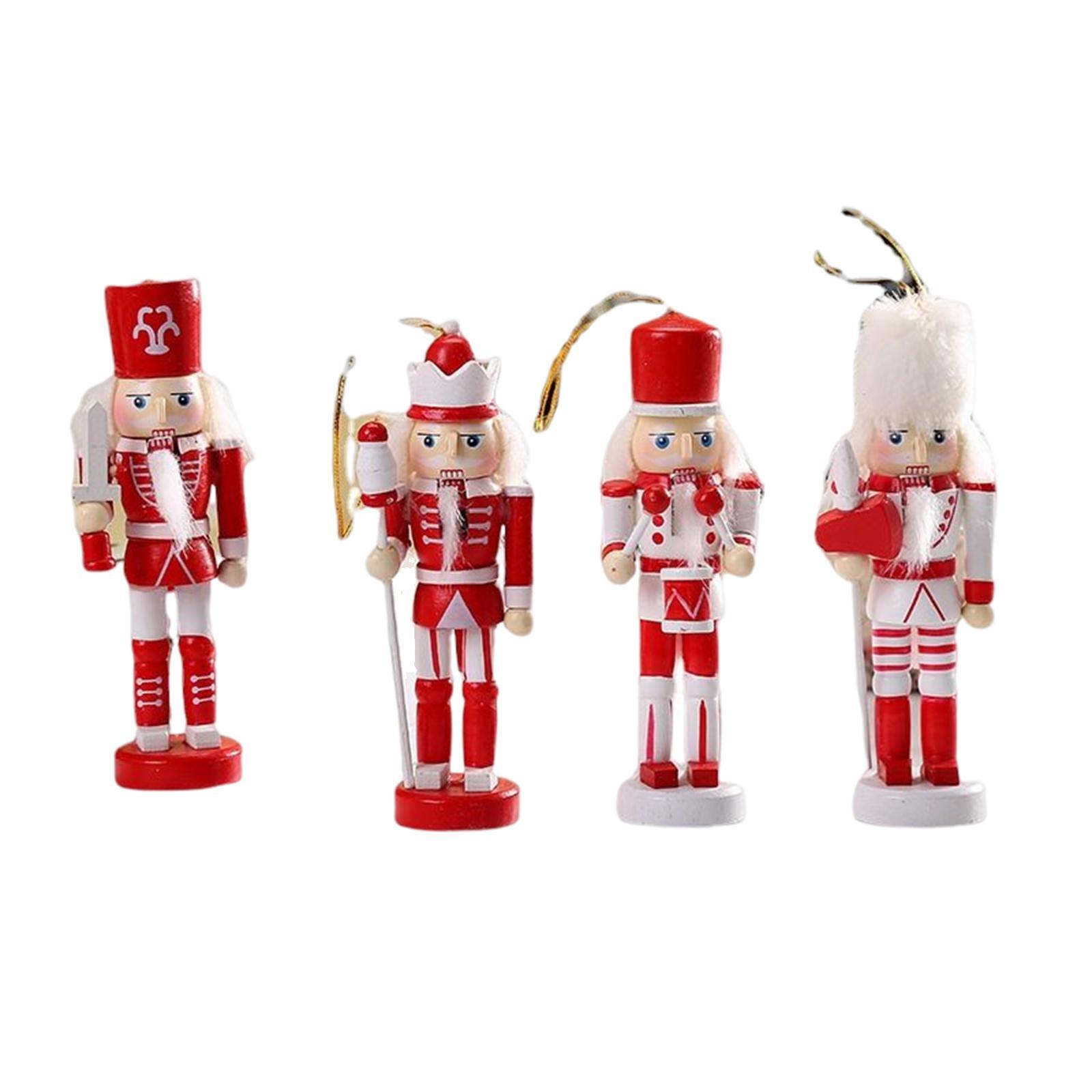 6Pcs Nutcracker Figures Decor Figures Nutcracker Soldier for Home Decor
