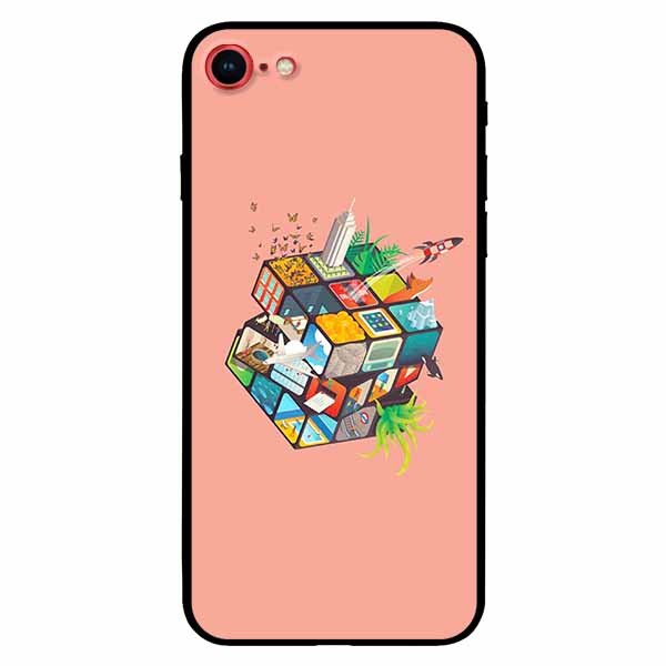 Ốp lưng in cho Iphone 7/ 8 Rubik Cube