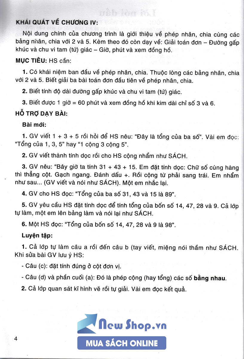 Toán 2 Tập 2 - Sách Giáo Viên Và Học Sinh (Theo Chương Trình Tiểu Học Mới)