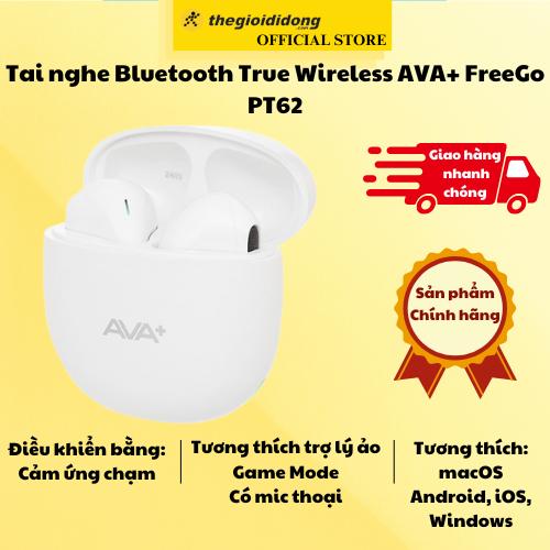 Tai nghe Bluetooth True Wireless AVA+ FreeGo PT62 - Hàng chính hãng