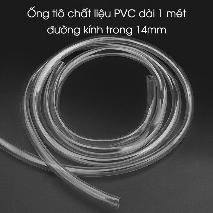 Dụng Cụ Bơm Hút Chất Lỏng Bằng Tay Ống PVC Dài 1m Ống Hút Xăng Dầu và Nước Bóp Tay Tiện Lợi