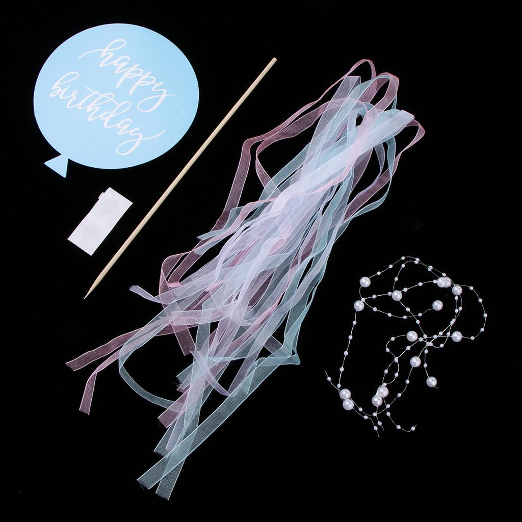 Cake Topper Insert Card Sticks Birthday Party Cake Centerpieces Decor