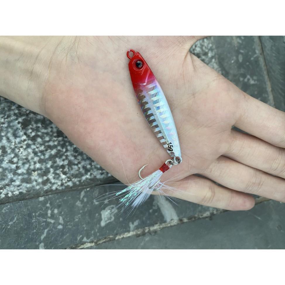 Mồi Câu Lure Jigging Nặng 7g_10g_15g_20g lure chẽm,nhồng,hồng,măng,vược,....