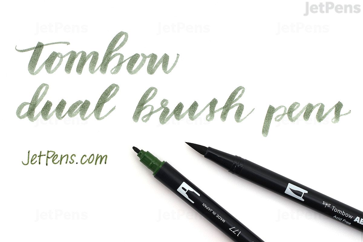 Bút lông cọ hai đầu Tombow ABT Dual Brush Pen - Brush/ Bullet - Red (905)