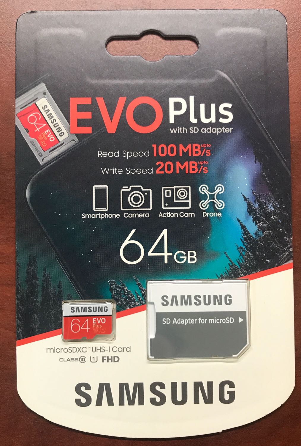 Thẻ Nhớ MicroSD Samsung Evo Plus 64GB Class 10 100/20MB (MB-MC64HA/APC) - Hàng Chính Hãng