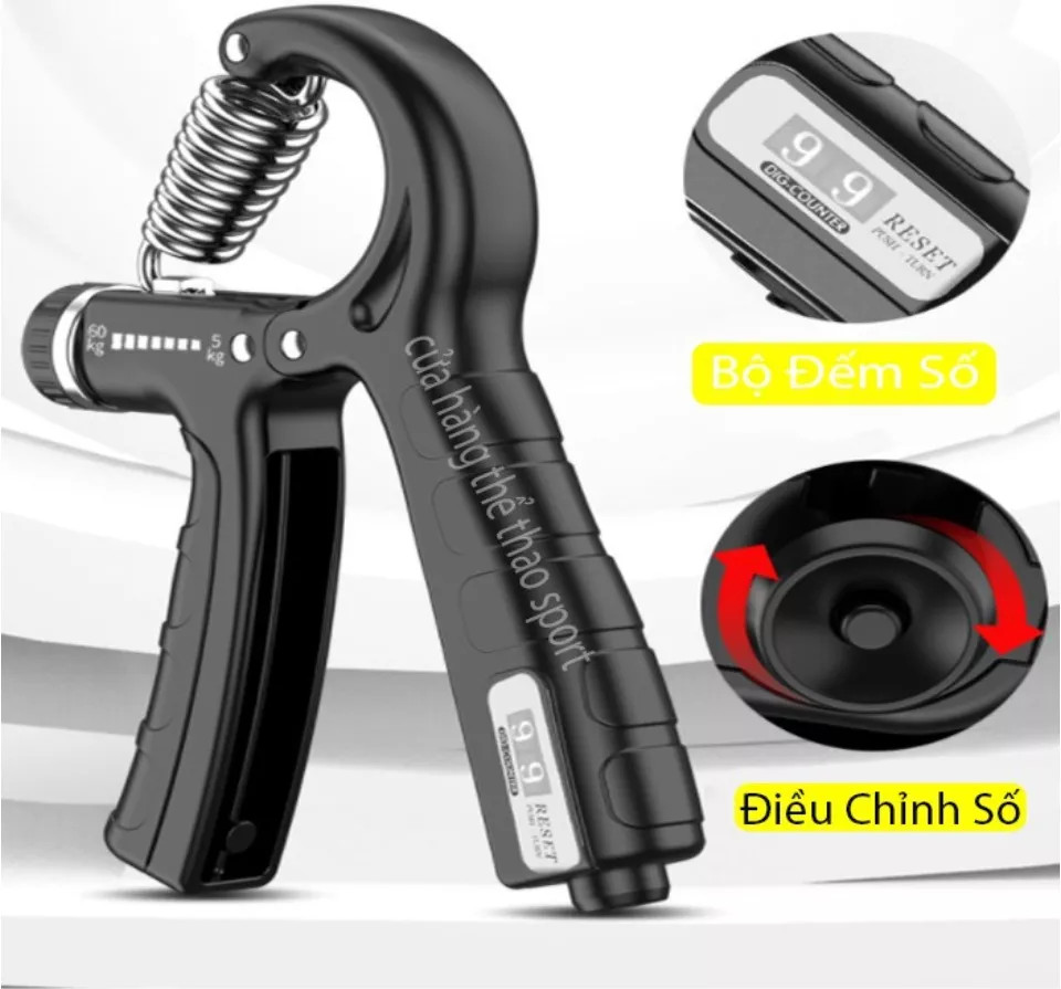 Combo 2 Món: Kìm Bóp Tay Có Máy Đếm Tập Cơ Tay Và Dây Nhảy Thể Lực Tập Gym Hiệu Quả - combo dây nhảy và kìm bóp tay