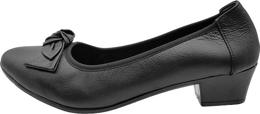 Giày Cao Gót Đế Vuông Cao 3cm Da Bò Thật Mềm, Dáng Đẹp Đơn Giản Sang Trọng, Cổ Chun Ôm Chắc Chân 3P0516