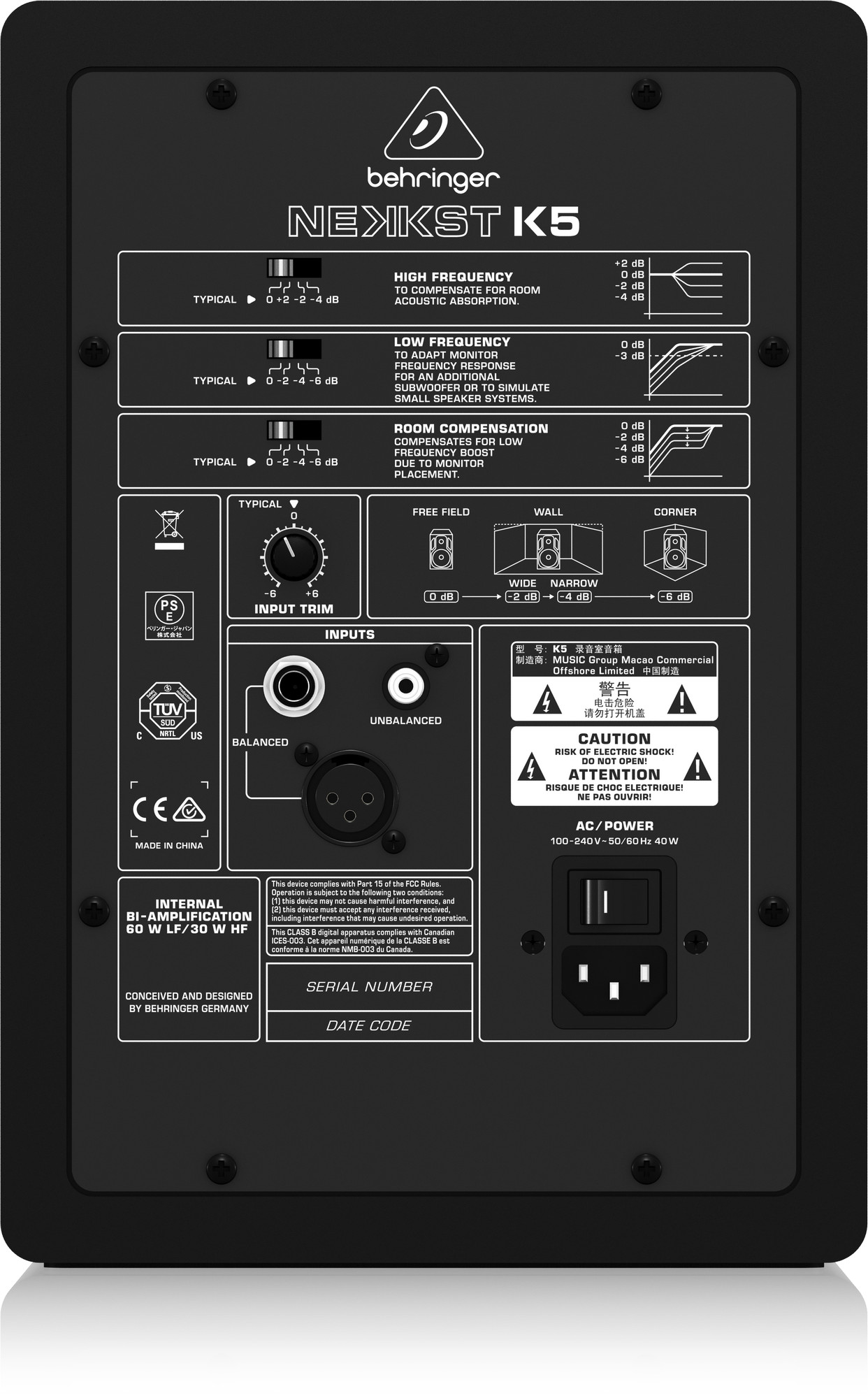Loa kiểm âm Behringer NEKKST K5 - Loa Monitor phòng thu - HÀNG CHÍNH HÃNG