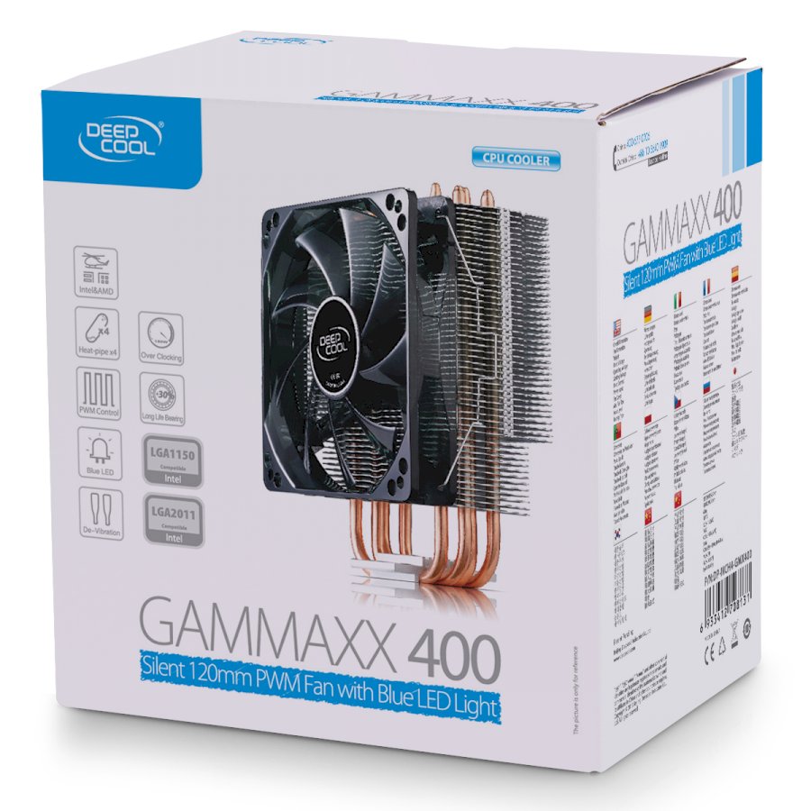 Bộ tản nhiệt cho CPU Deepcool Gammaxx 400 Blue - Hàng Chính Hãng