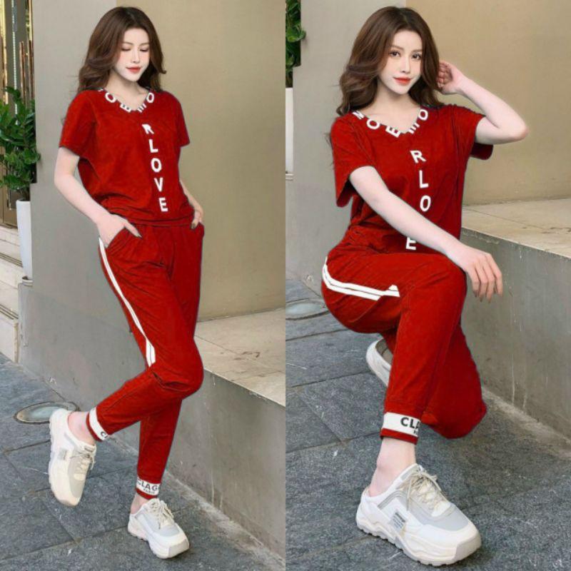 SÉT BỘ THỂ THAO CỔ TIM LOVE