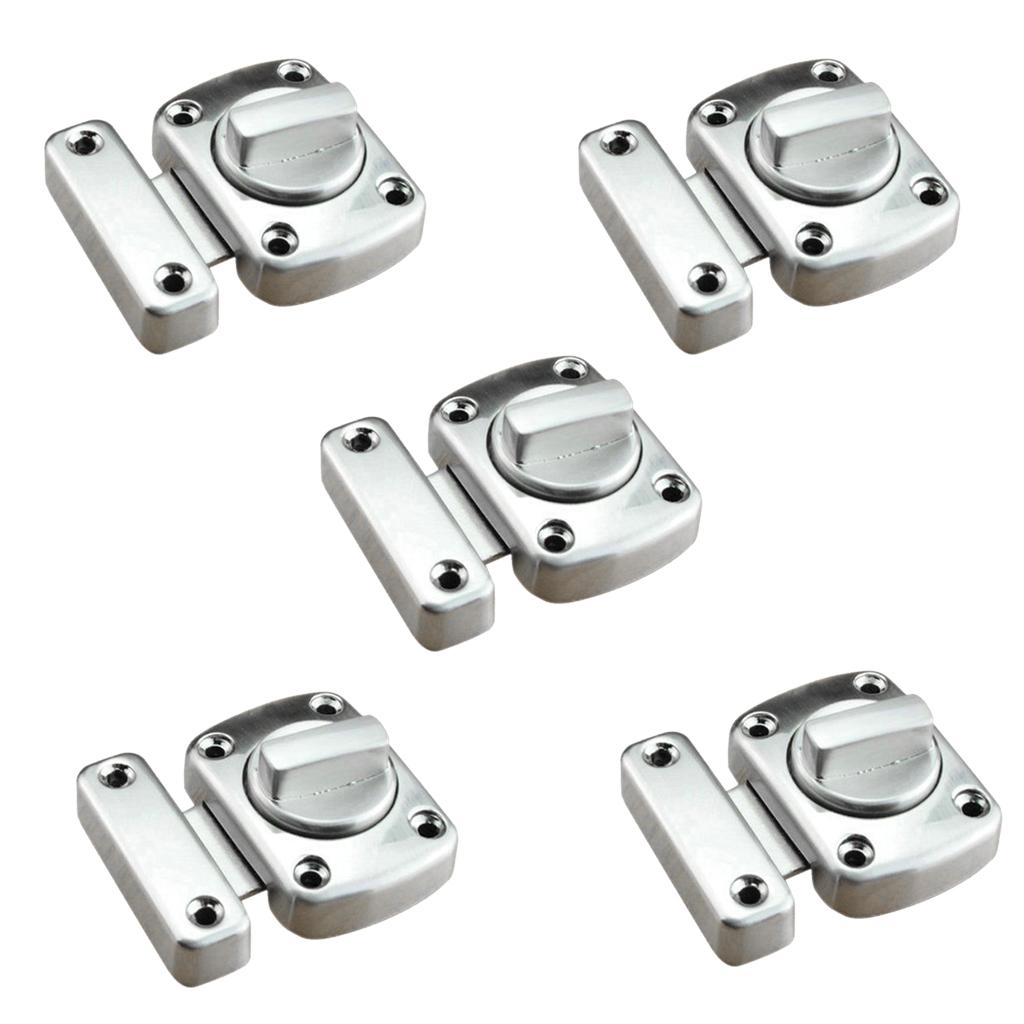 5x Bathroom Door Lock Turn Twist Privacy Latch Catch for Bedroom Cabinet