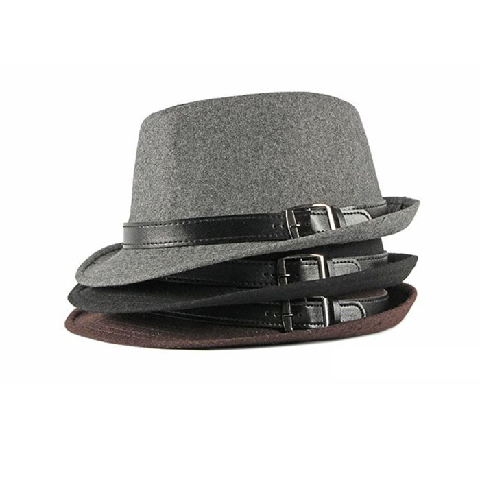 Mũ phớt cao bồi Fedora Classic thắt da cực chất cho nam và nữ