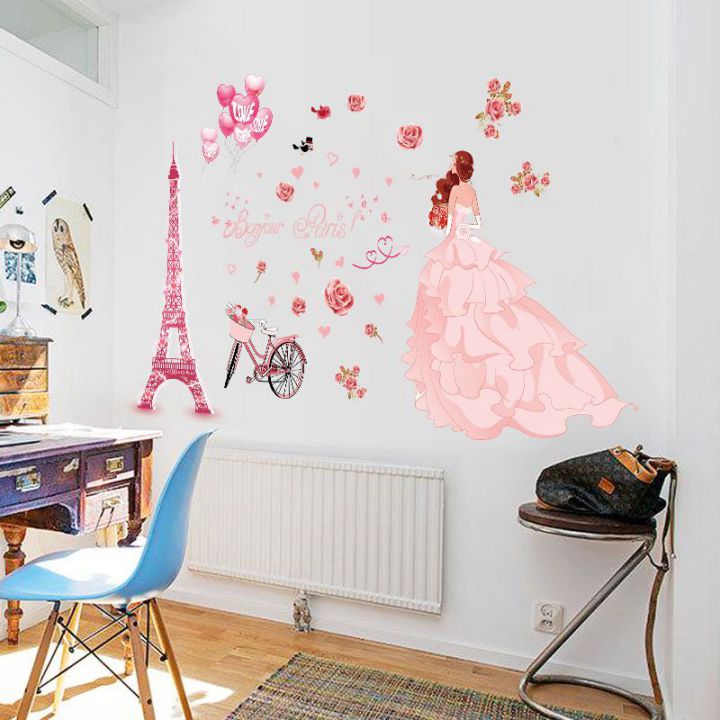 Decal dán tường Paris tình yêu 2 AmyShop DKN062