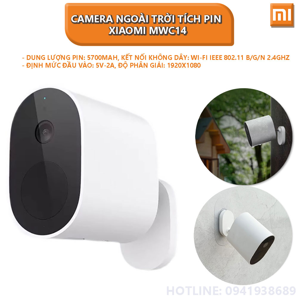 Camera Ngoài Trời Tích Pin Xiaomi MWC13 - Hàng chính hãng