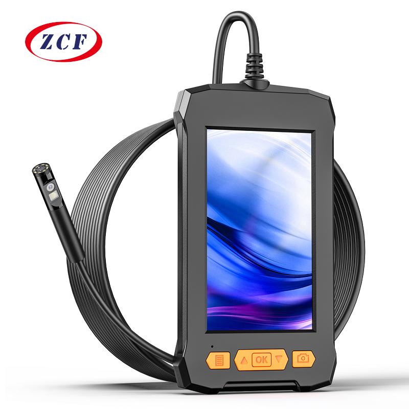 Màn Hình IPS 4.3 Inch Camera Nội Soi Công Nghiệp Ống Kính Đơn Kép HD1080P Kiểm Tra Ô Tô Borescope IP68 Đèn LED Chống Nước 2600MAh