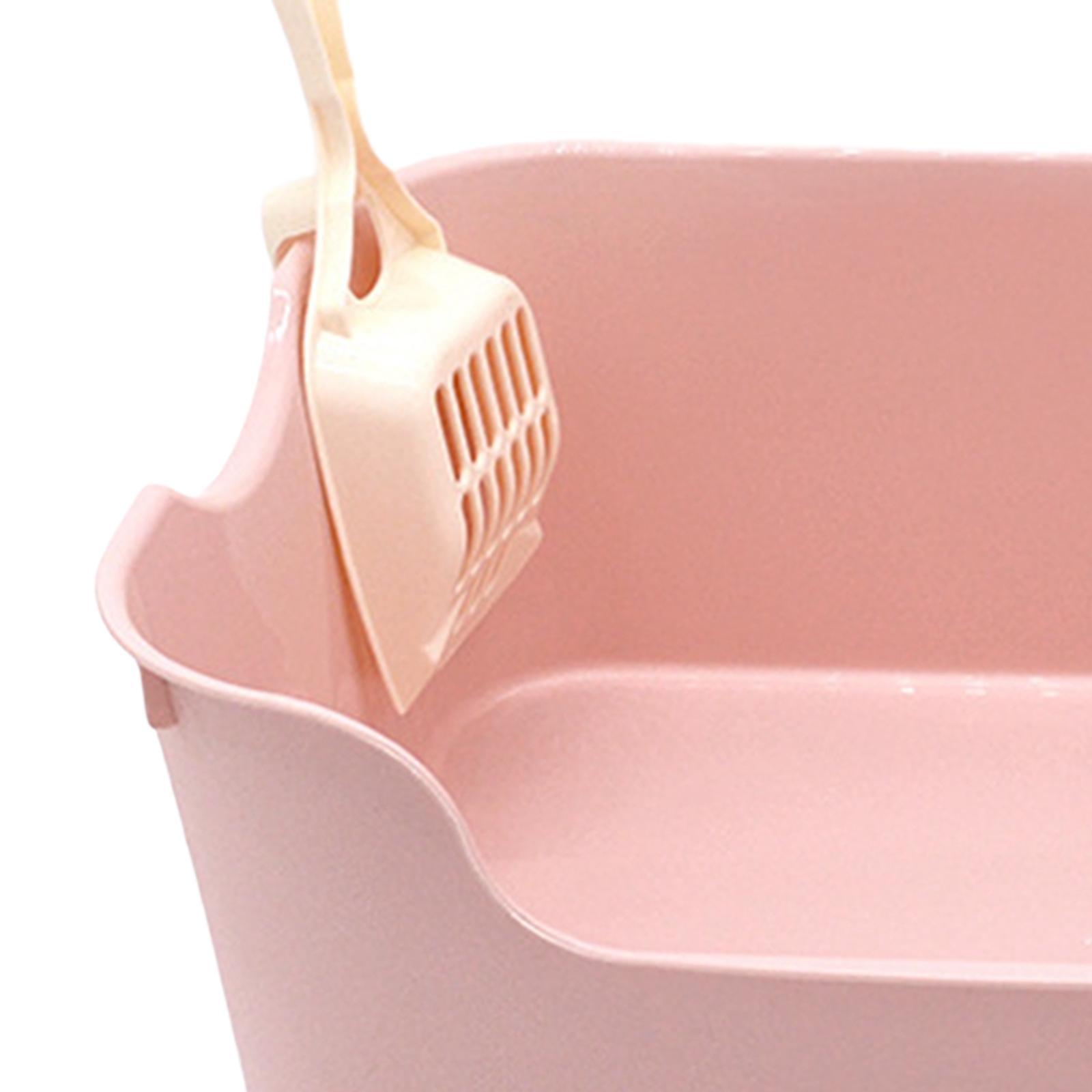 Cat Litter Box for Rabbit with Cat Litter Shovel Splashproof Pet Litter Tray