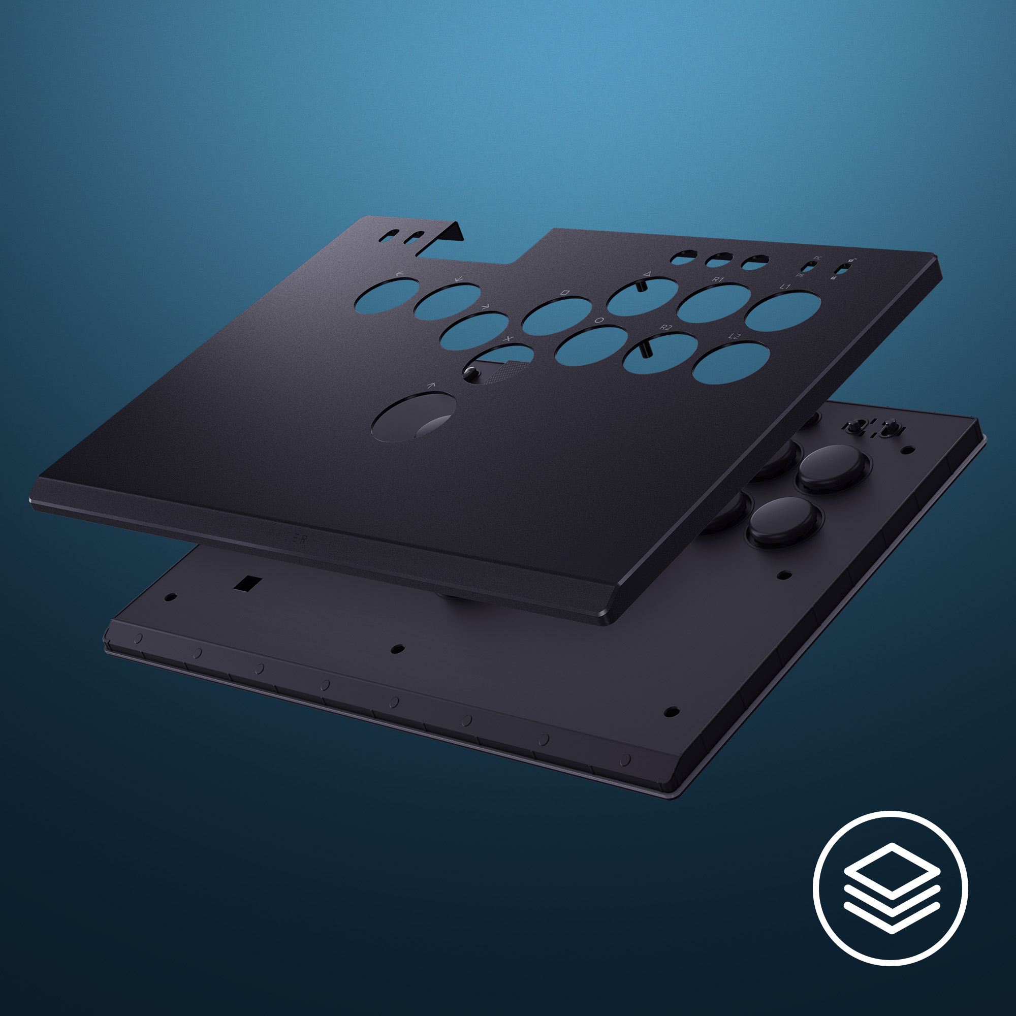 Razer Kitsune - All-Button Optical Arcade Controller for PS5™ and PC | Low-Profile Optical Switches | Slim Form Factor | Removable Top Plate | Chroma RGB Lighting | USB Type C