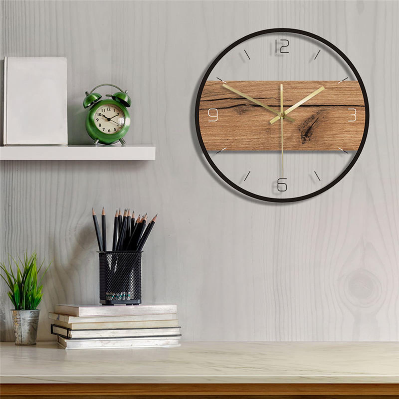 Wall Clock 14 inch Silent Non Ticking Decorative for Home Living Room Decor