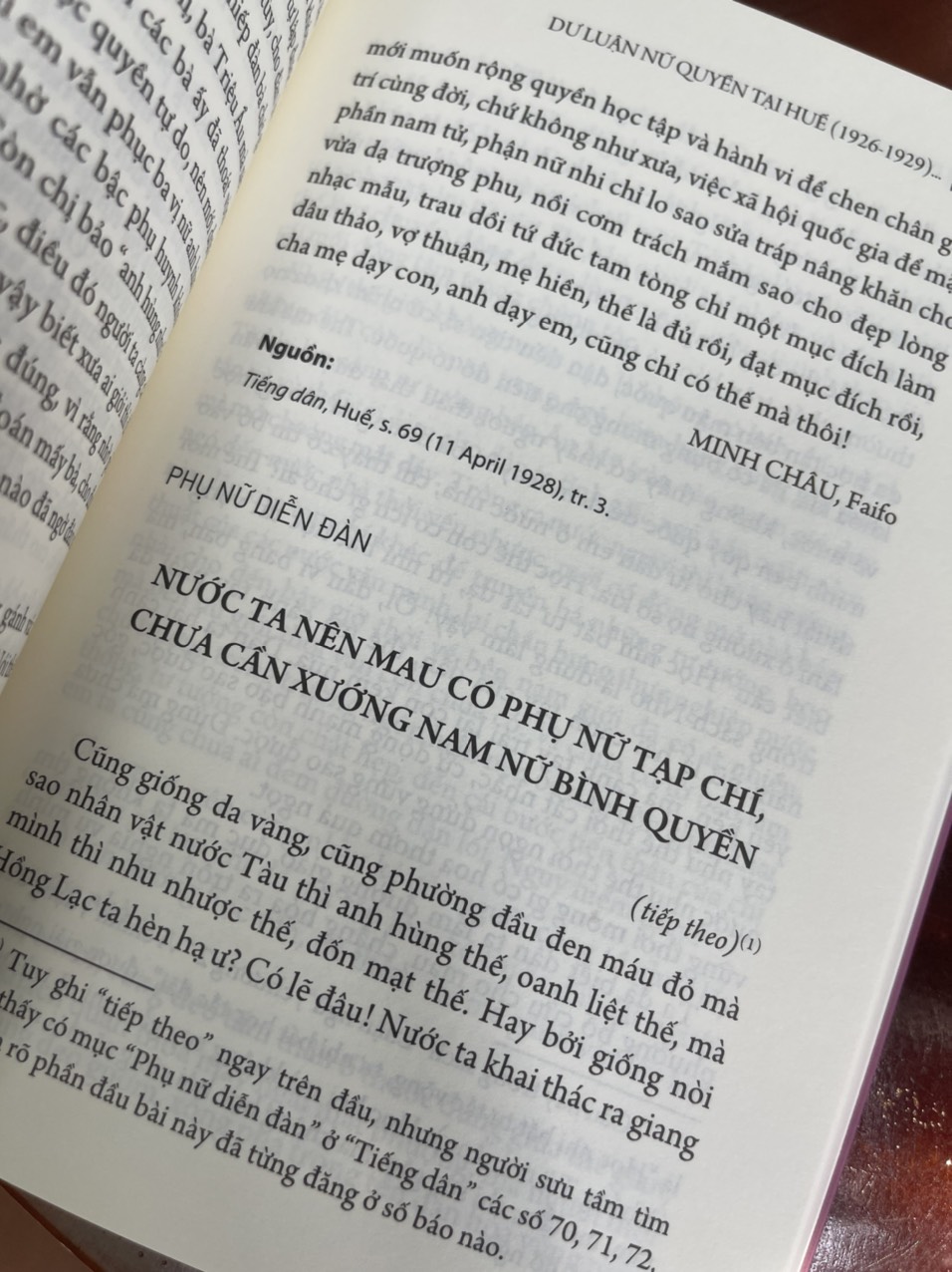 [Phụ nữ tùng thư – Tủ sách giới và phát triển] DƯ LUẬN NỮ QUYỀN TẠI HUẾ (1926-1929) TRÊN SÁCH BÁO ĐƯƠNG THỜI - Lại Nguyên Ân, Nguyễn Kim Hiền – NXB Phụ Nữ - bìa mềm