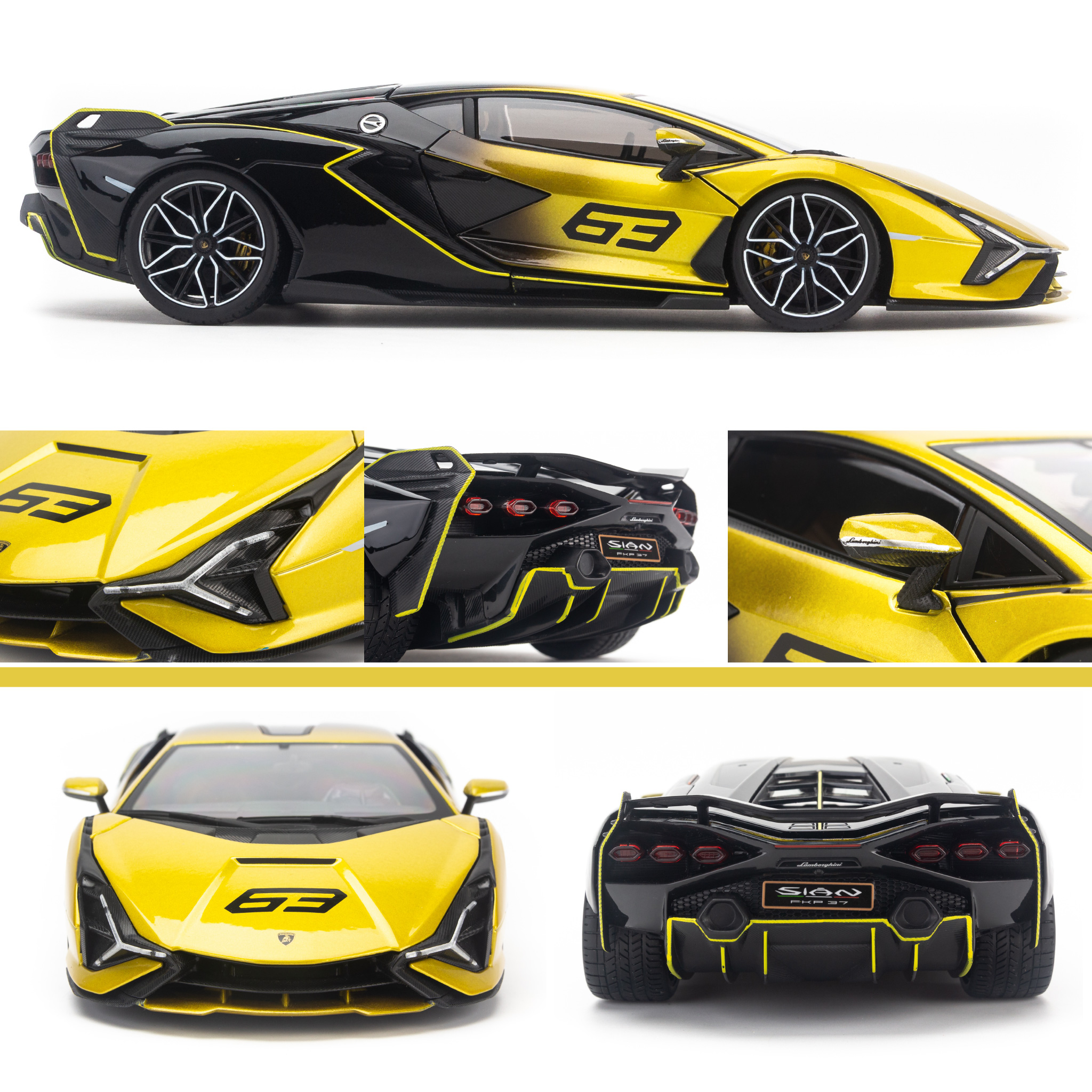 Mô hình xe Lamborghini Sián FKP 37 1:18 Bburago 18-11046