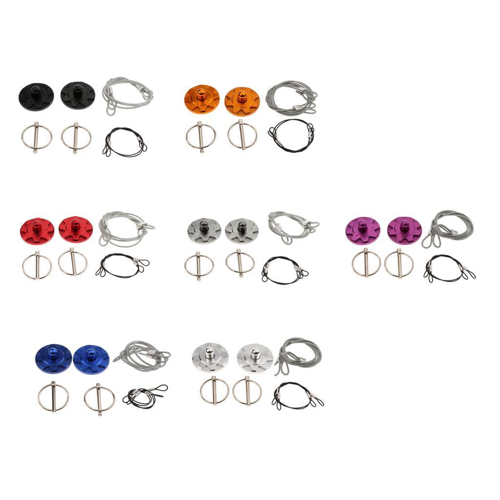 Aluminum Alloy Car Engine Hood Cover Lock Pull Line Bonnet Latch Black/Red/Gray/Gold/Blue/Silver/Purple