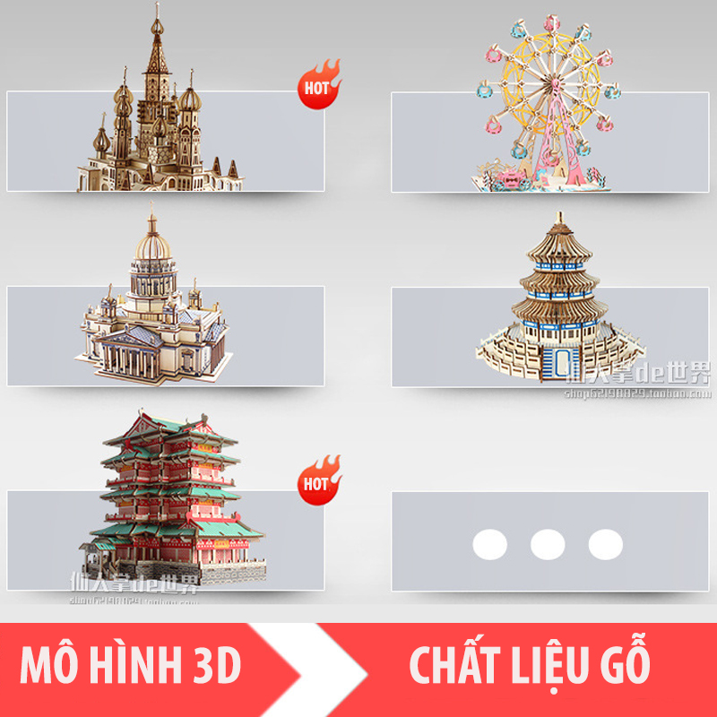 Đồ chơi lắp ráp 3d cho bé iToys phù hợp với trẻ em từ 4 trở lên tuổi dùng lắp ghép xếp hình nhà bằng gỗ tự nhiên an toàn