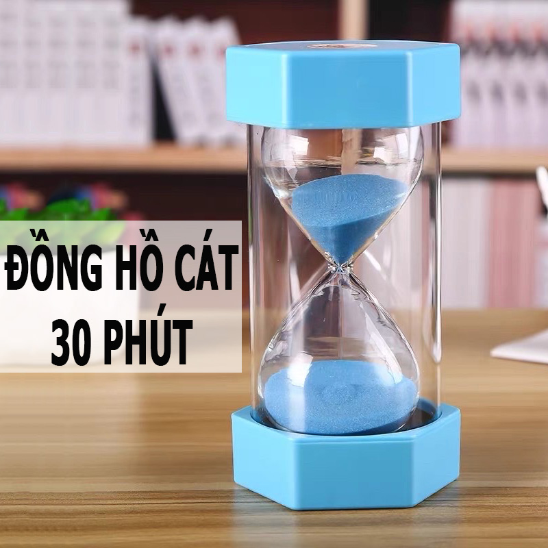 Đồng Hồ Cát 30 Phút, Thủy Tinh Cứng Cáp An Toàn, Lớp Vỏ Kép Chống Rơi Vỡ; Quà Tặng Sinh Nhật Sang Trọng - Hàng Nhập Khẩu