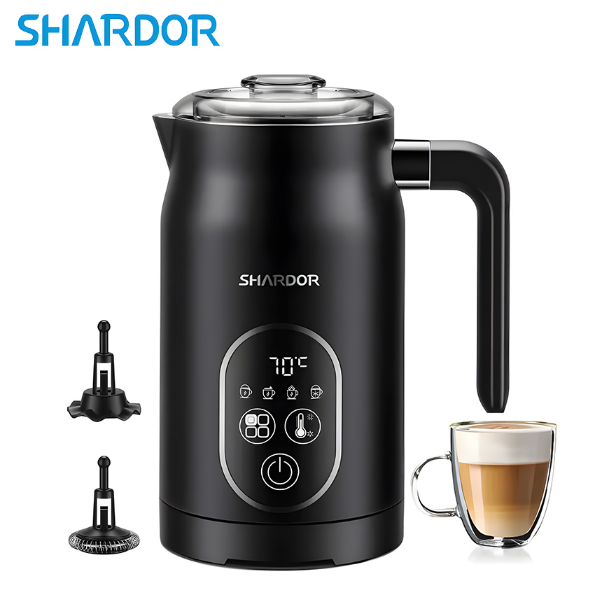 Máy tạo bọt sữa đa năng 4 trong 1 Thương hiệu ANH QUỐC CAO CẤP Shardor - HÀNG CHÍNH HÃNG  - MF0802