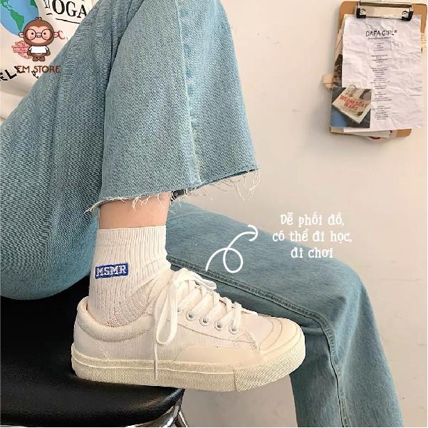 GIÀY BASIZ SNEAKER - MŨI TRÒN VIỀN CAO CHỐNG BẮN DỄ PHỐI ĐỒ ĐI CHƠI ĐI HỌC ĐẾ 2CM