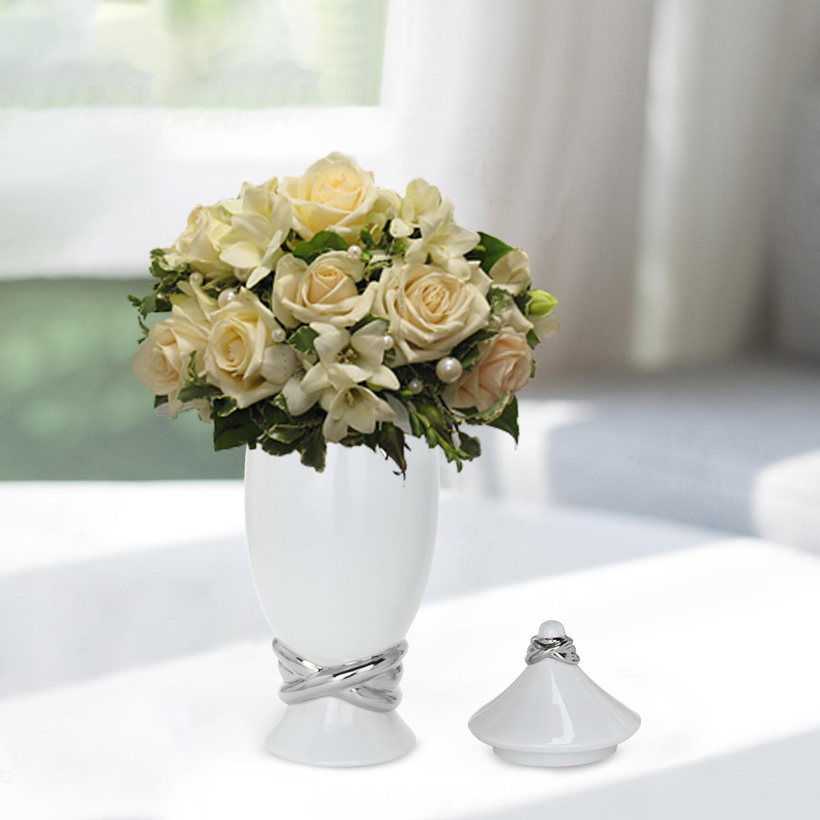 Jar Vase Ginger Jar with Lid Decorative Desk Modern Flower Arrangement Storage Jars Flower Vase for Apartment Living Room Hotel Holidays