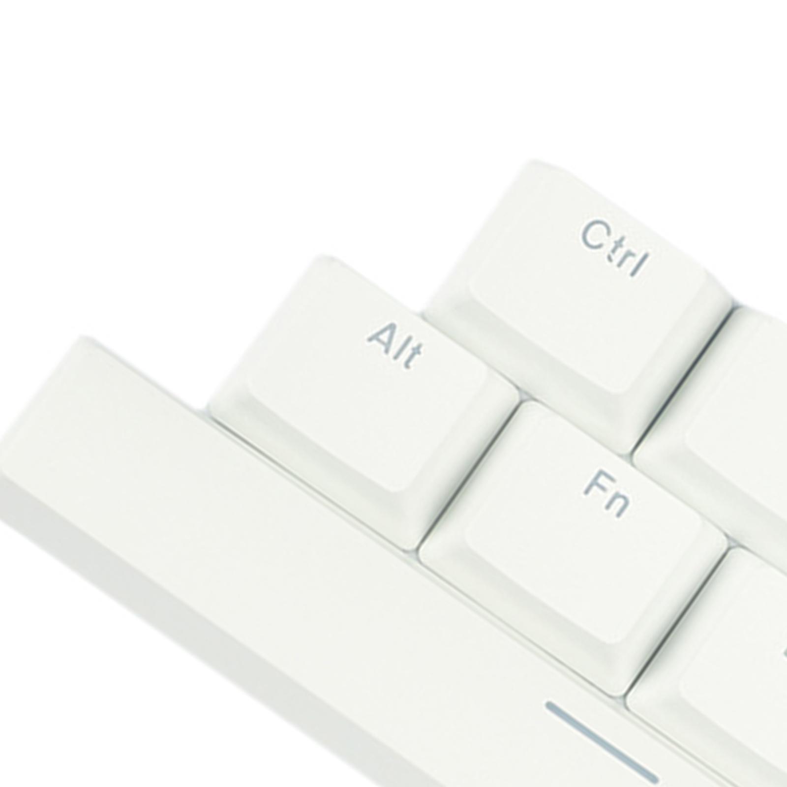 8 Pieces PBT Two-Color Translucent Keycaps for Mechanical Keyboard